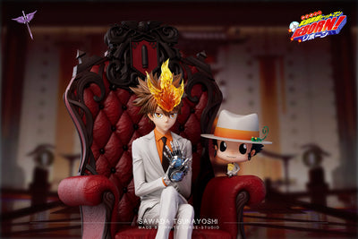 Katekyo Hitman Reborn Sofa Sitting Series 001 Tsunayoshi Sawada GK Statue - White Curse Studio [In-Stock]