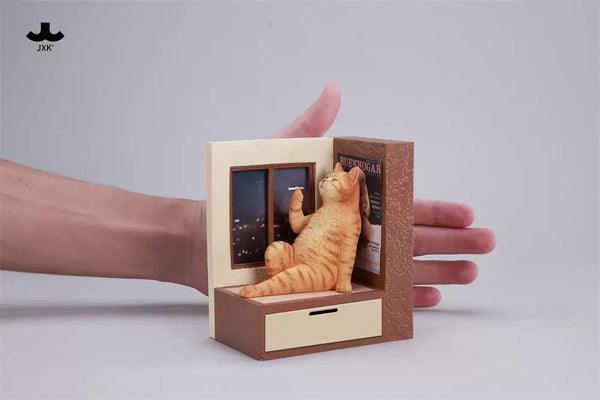 Philosopher Cat at the Windowsill Licensed Statue - JXK Studio [Pre-Order]