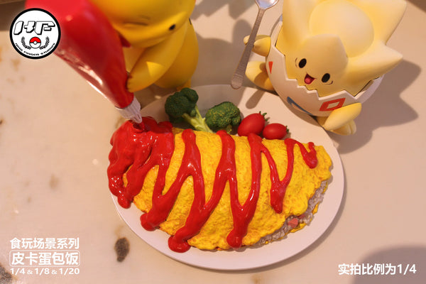 Pokémon Food Play Scene Series Pikachu Omurice GK Statue - King Finger Studio [Pre-Order]