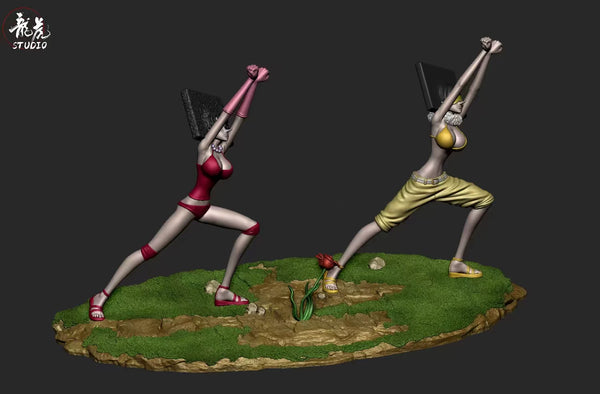 One Piece Franky Family Super Cube Sisters GK Statue - Long Hu Studio [Pre-Order]