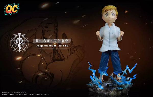 Fullmetal Alchemist Edward Elric & Alphonse Elric GK Statue - Qi Chen Studio [In-Stock]
