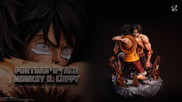 One Piece Memorable Scenes Series #6 Ace and Luffy's farewell at Marineford GK Statue - Dream Lab Studio [Pre-Order]