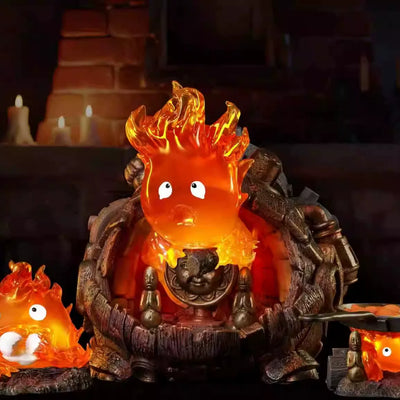 Howl's Moving Castle Hayao Miyazaki Desktop Series Castle Calcifer GK Statue - ZJB Studio [Pre-Order]