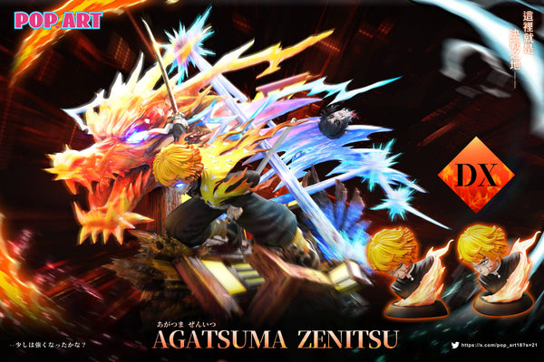 Demon Slayer Fire Thunder God Zenitsu Agatsuma GK Statue - POP.ART Studio [Pre-Order]