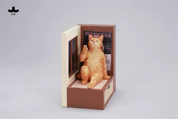 Philosopher Cat at the Windowsill Licensed Statue - JXK Studio [Pre-Order]