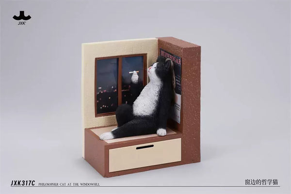 Philosopher Cat at the Windowsill Licensed Statue - JXK Studio [Pre-Order]