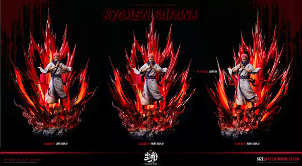 Jujutsu Kaisen Ryomen Sukuna Pink-haired Man with An Evil Smile GK Statue - Real world Studio [Pre-Order]