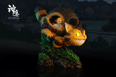 My Neighbor Totoro Silhouette Moments Series Mei & Kitten Bus GK Statue - Shen Yin Studio [Pre-Order]