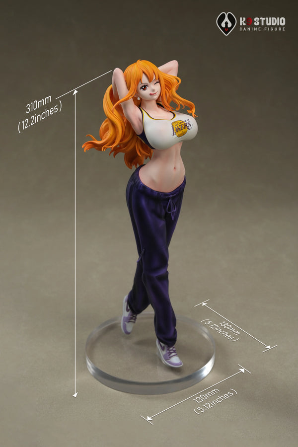 One Piece Straw Hat Basketball Team 1/6 Nami Full-Body GK Statue - K9 Studio [In-Stock]