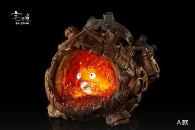Howl's Moving Castle Hayao Miyazaki Desktop Series Castle Calcifer GK Statue - ZJB Studio [Pre-Order]