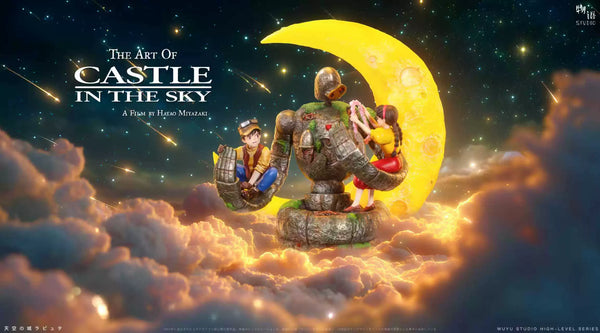 Castle in the Sky Embrace of Love Miyazaki Hayao Desktop Series 06 Laputian Robo & Sheeta & Pazu GK Statue - Wu Yu Studio [Pre-Order]