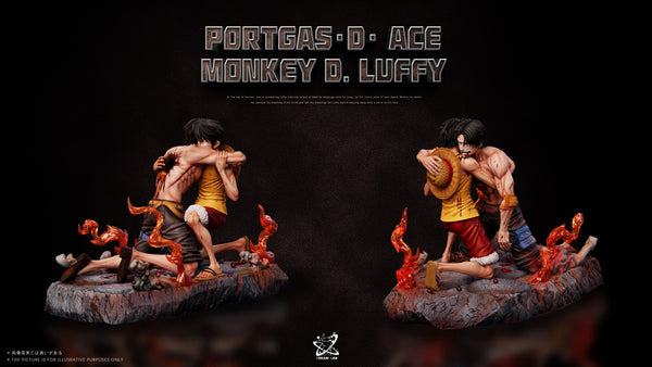 One Piece Memorable Scenes Series #6 Ace and Luffy's farewell at Marineford GK Statue - Dream Lab Studio [Pre-Order]