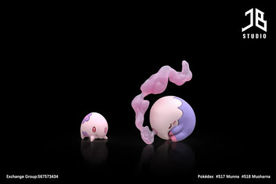 Pokémon Pokédex Series Evolution Group #517 Munna #518 Musharna 1/20 GK Statue - JB Studio [Pre-Order]