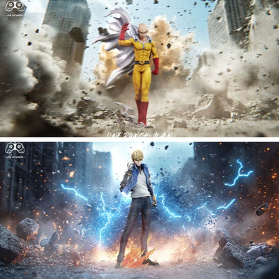 1-PUNCH Man Saitama & Genos 1/6 GK Statue - PG Studio [Pre-Order]