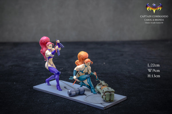 Captain Commando Classic Arcade Games #5 Carol & Brenda 1/8 GK Statue - Toys Evolution Studio [Pre-Order]