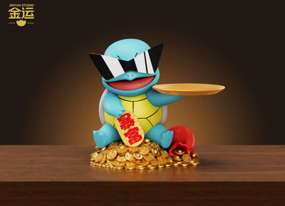 Pokémon Get Rich Pendant Squirtle in Sunglasses 1/6 GK Statue - Jin Yun Studio [Pre-Order]