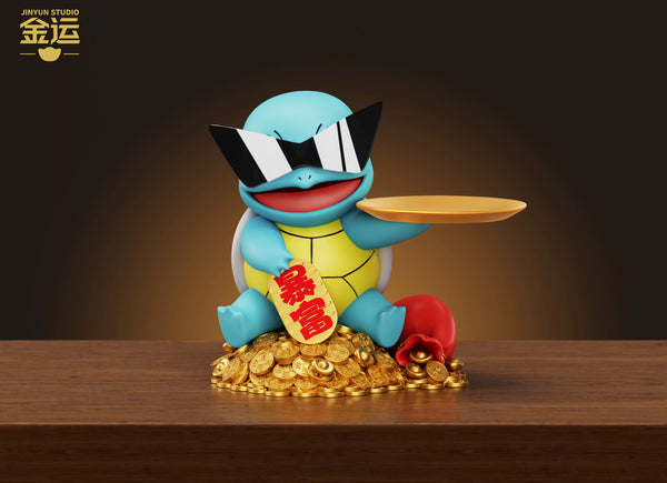 Pokémon Get Rich Pendant Squirtle in Sunglasses 1/6 GK Statue - Jin Yun Studio [Pre-Order]
