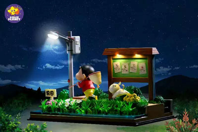 Crayon Shin-Chan Shiro and the Coal Town Scene GK Statue - GuluPlanet Studio [In-Stock]