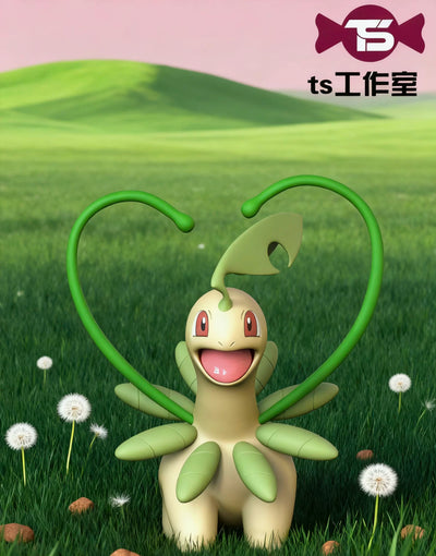 Pokémon Chikorita & Angry Bayleef & Esurient Chespin GK Statue - TS Studio [Pre-Order]