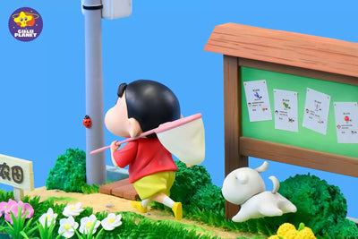 Crayon Shin-Chan Shiro and the Coal Town Scene GK Statue - GuluPlanet Studio [In-Stock]