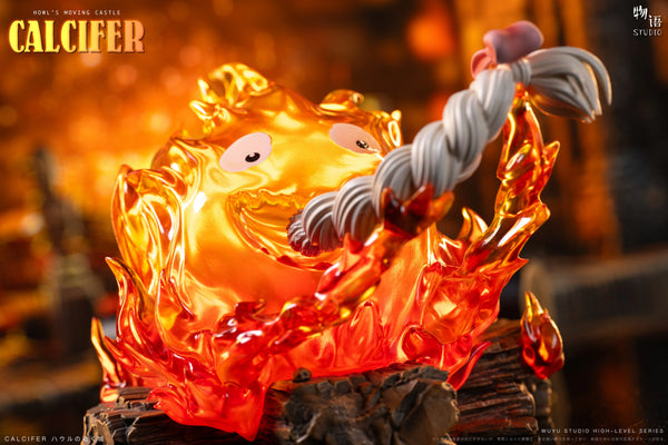 Howl's Moving Castle Hayao Miyazaki Desktop Series Calcifer Eating Hair GK Statue - Wu Yu Studio [Pre-Order]