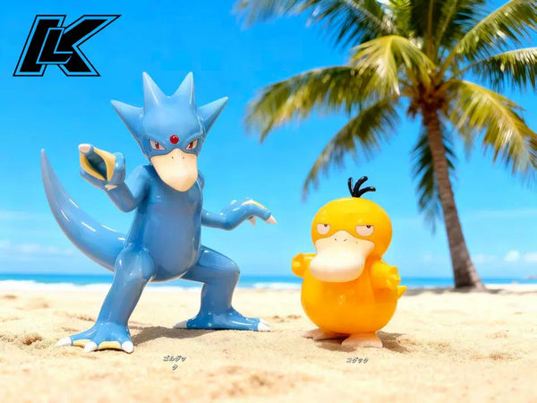 Pokémon #5 Psyduck Evolution Group GK Statue - Kuai Le Wu Studio [Pre-Order]