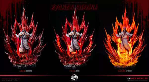 Jujutsu Kaisen Ryomen Sukuna Pink-haired Man with An Evil Smile GK Statue - Real world Studio [Pre-Order]