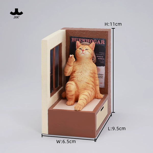 Philosopher Cat at the Windowsill Licensed Statue - JXK Studio [Pre-Order]