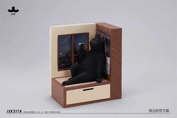 Philosopher Cat at the Windowsill Licensed Statue - JXK Studio [Pre-Order]