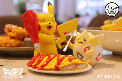 Pokémon Food Play Scene Series Pikachu Omurice GK Statue - King Finger Studio [Pre-Order]