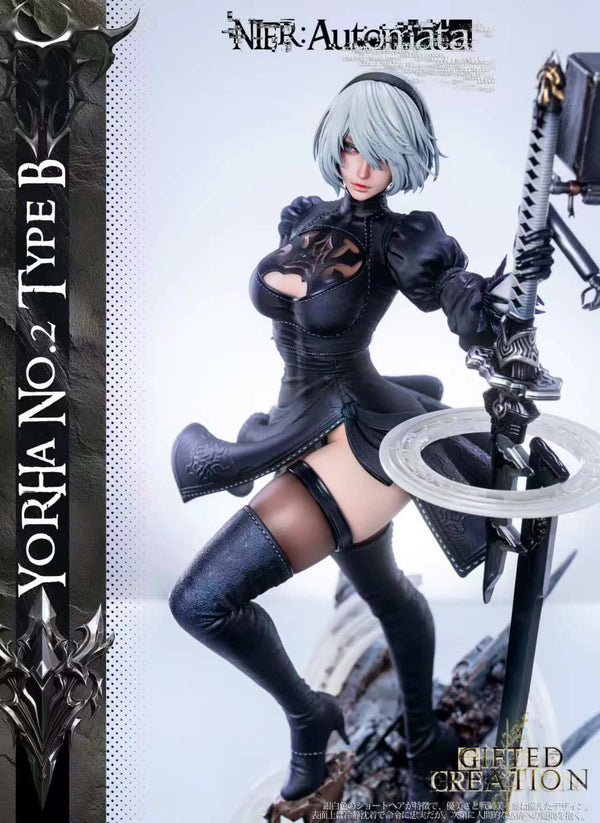 NieR:Automata 2B & Eve Outfit Change Time 1/4 GK Statue - Gifted Creation Studio [Pre-Order]