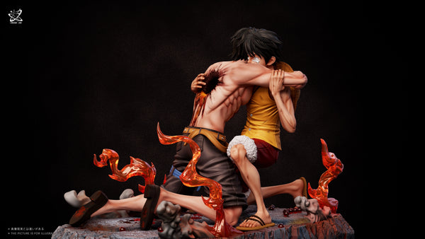One Piece Memorable Scenes Series #6 Ace and Luffy's farewell at Marineford GK Statue - Dream Lab Studio [Pre-Order]