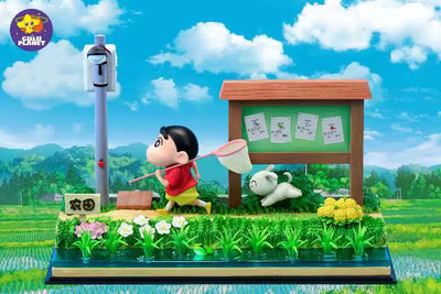 Crayon Shin-Chan Shiro and the Coal Town Scene GK Statue - GuluPlanet Studio [In-Stock]