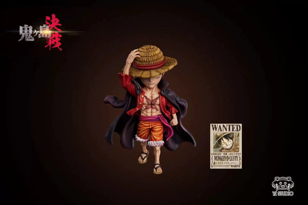 One Piece The Battle of Onigashima #27 Straw Hat Pirates Press Down on the Hat Luffy GK Statue - YZ Studio [Pre-Order]