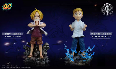 Fullmetal Alchemist Edward Elric & Alphonse Elric GK Statue - Qi Chen Studio [In-Stock]