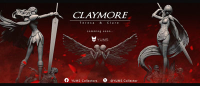 Claymore Twin Goddesses Teresa & Clare 1/4 GK Statue - YUMS-Collectors Studio [In-Stock]