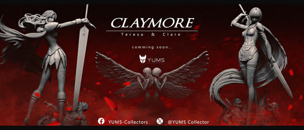 Claymore Twin Goddesses Teresa & Clare 1/4 GK Statue - YUMS-Collectors Studio [Pre-Order]