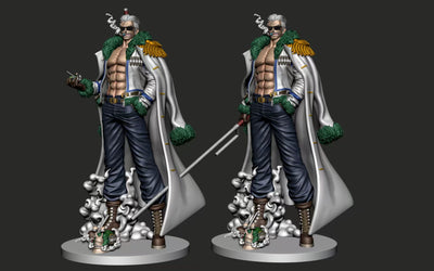 One Piece Marines #3 Smoker GK Statue - Long Hu Studio [Pre-Order]