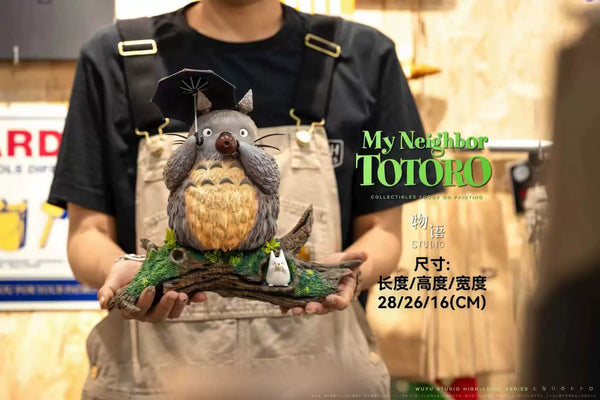My Neighbor Totoro Hayao Miyazaki Desktop Series 07 Totoro Playing the Flute GK Statue - Wu Yu Studio [In-Stock]