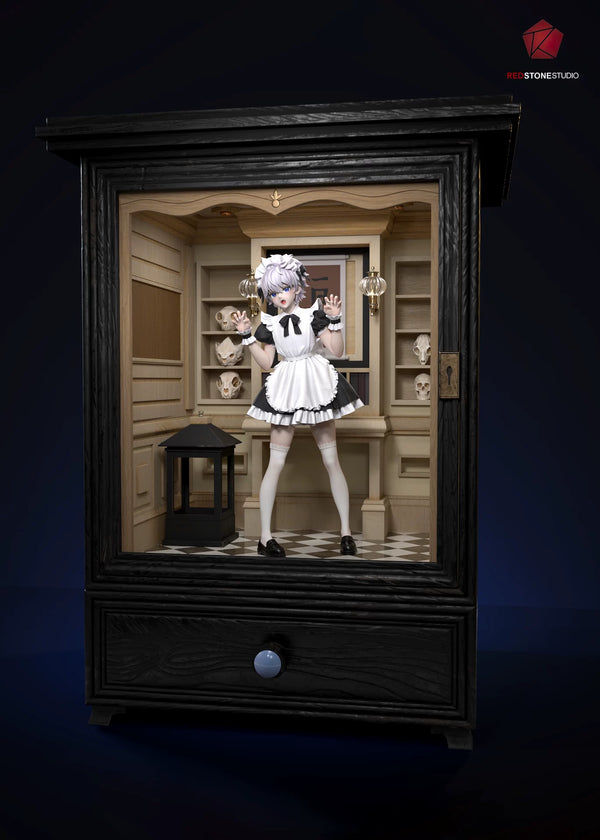 HxH Killua Zoldyck Black Walnut Wood Cabinet 1/6 GK Statue - RED Stone Studio [Pre-Order]