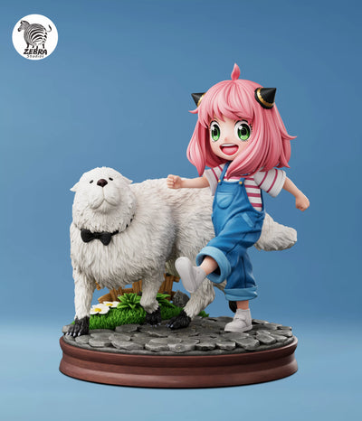 Spy x Family Anya & Bond Looking Left GK Statue - Zebra Studio [Pre-Order]