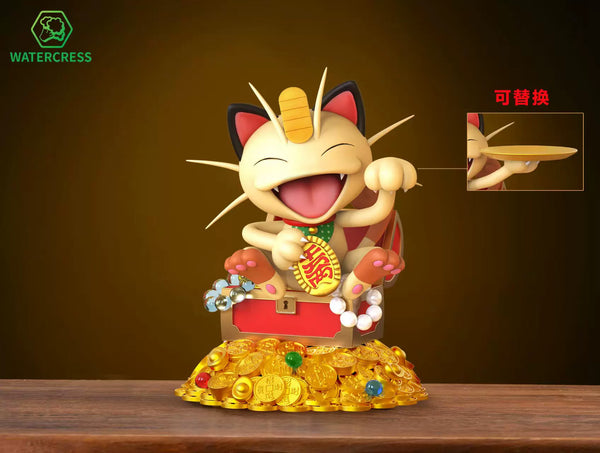 Pokémon Attract Wealth Storage Meowth GK Statue - Watercress Studio [Pre-Order]