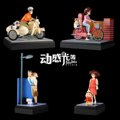 Crayon Shin-chan Scene Series #3 Hiroshi & Shinnosuke GK Statue - BiuBiu Studio [In-Stock]