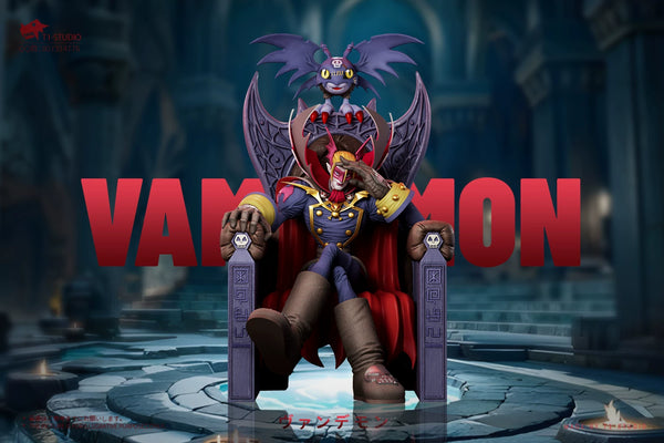 Digimon Sitting Vamdemon & Pico Devimon GK Statue - T1 Studio [Pre-Order]