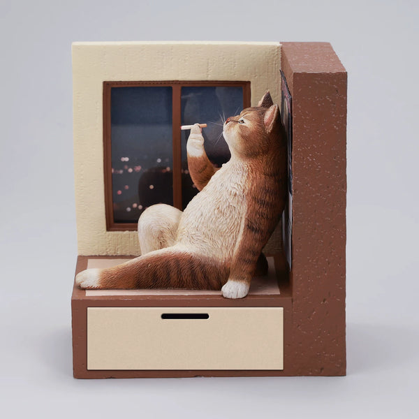 Philosopher Cat at the Windowsill Licensed Statue - JXK Studio [Pre-Order]
