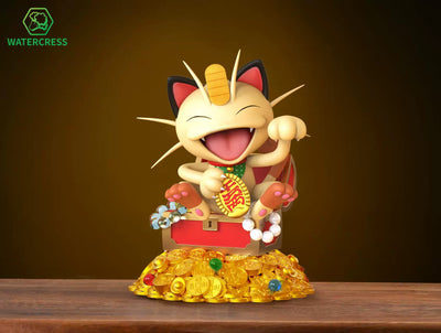 Pokémon Attract Wealth Storage Meowth GK Statue - Watercress Studio [Pre-Order]