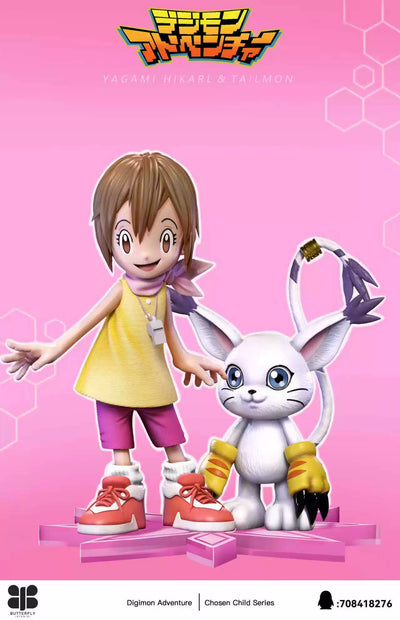 Digimon The Chosen Children Series Kari Kamiya & Tailmon GK Statue - Butterfly Studio [In-Stock]