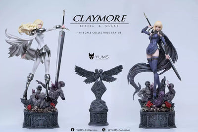 Claymore Twin Goddesses Teresa & Clare 1/4 GK Statue - YUMS-Collectors Studio [In-Stock]