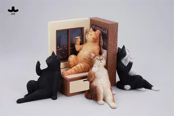 Philosopher Cat at the Windowsill Licensed Statue - JXK Studio [Pre-Order]