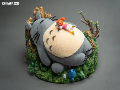My Neighbor Totoro Sleeping Totoro & Mei 1/10 GK Statue - CHIKARA Studio [In-Stock]